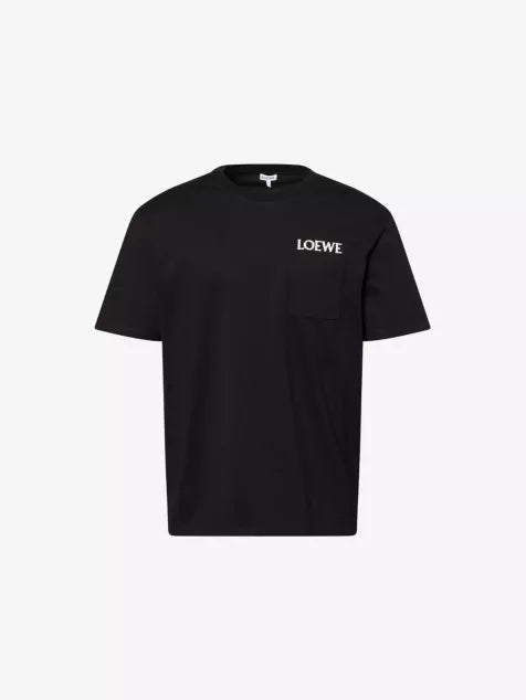 LOEWE Brand-Embroidery Relaxed-fit Cotton-Jersey T-Shirt