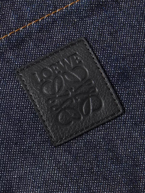 LOEWE Corduroy-Collar Regular-Fit Denim Jacket