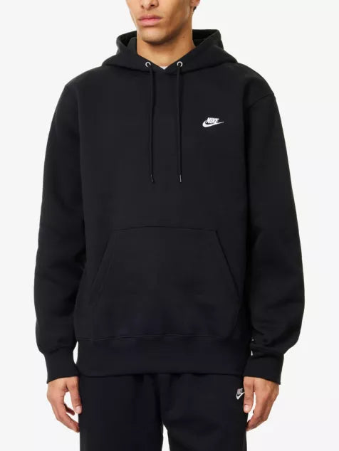 Core Club Brand-Embroidery Cotton-Blend Hoodie