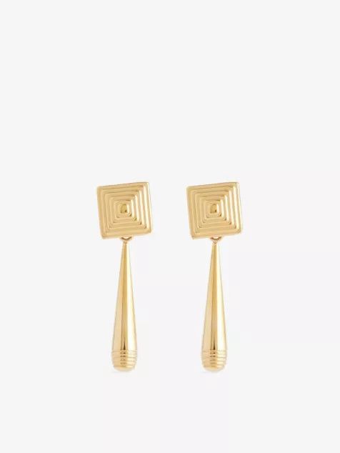 Iris 18ct Gold PVD Plated Stainless-Steel Earrings