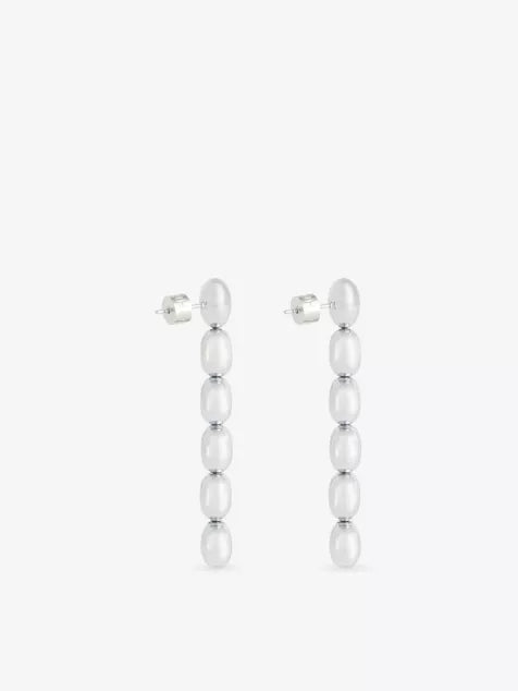 HEAVEN MAYHEM Edith Silver-Plated Stainless-Steel Earrings