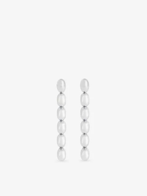 HEAVEN MAYHEM Edith Silver-Plated Stainless-Steel Earrings