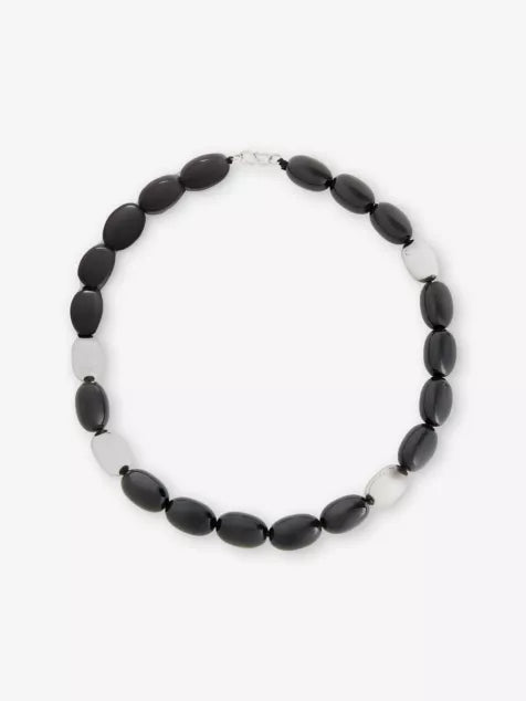 HEAVEN MAYHEM Clementine Silver PVD Plated Stainless-Steel Beaded Necklace