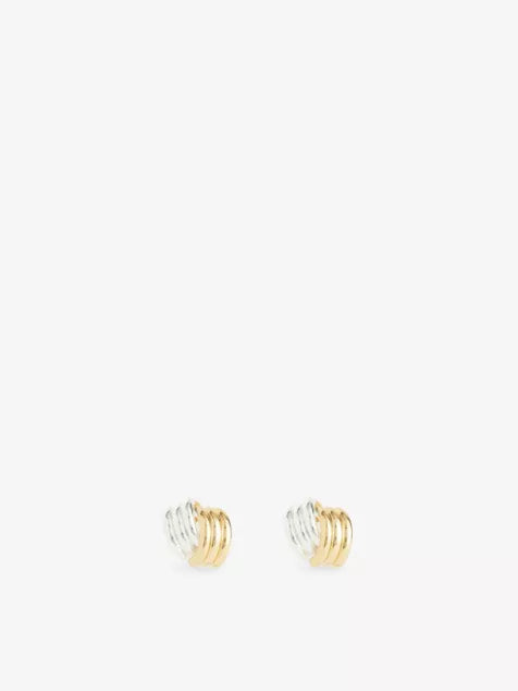 HEAVEN MAYHEM Clove 18ct Gold PVD And Sliver Plated Stainless-Steel Earrings