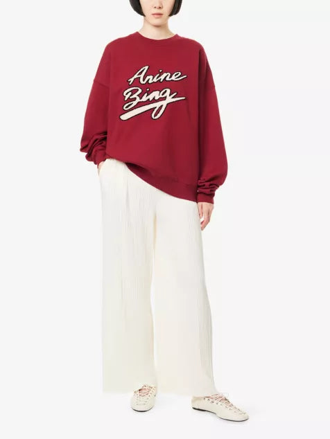 Miles Chenille-Patch Cotton-Jersey Sweatshirt