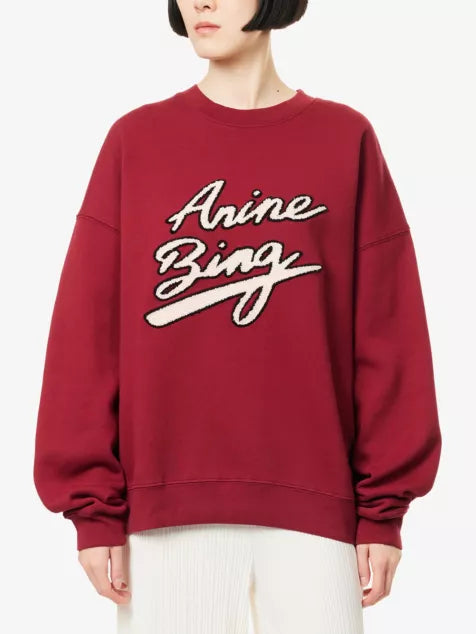 Miles Chenille-Patch Cotton-Jersey Sweatshirt