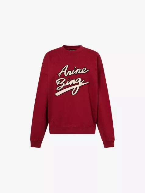 Miles Chenille-Patch Cotton-Jersey Sweatshirt