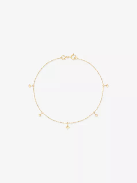 Cosmic Star 14ct Yellow-Gold Charm Bracelet