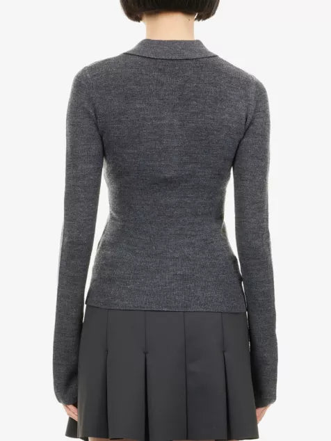 Argyle Polo Wool Jumper