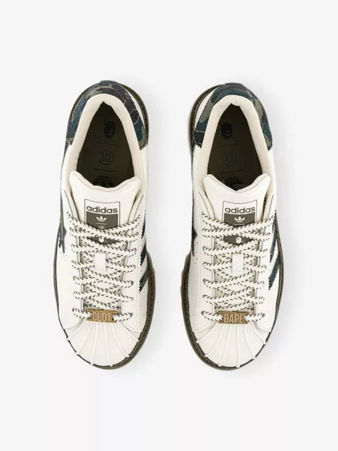 Clot X A Bathing Ape X adidas Superstar Leather Trainers