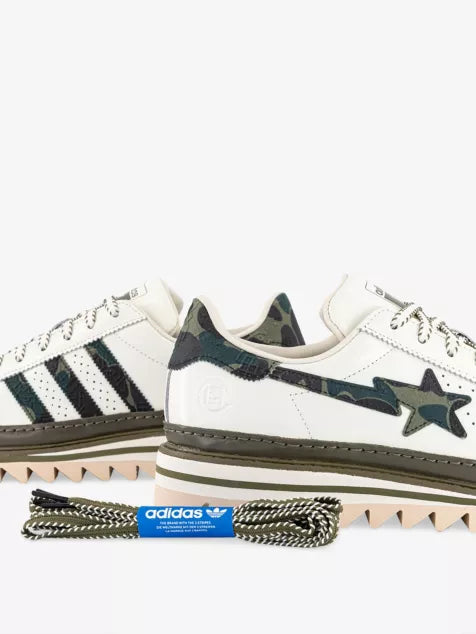 Clot X A Bathing Ape X adidas Superstar Leather Trainers