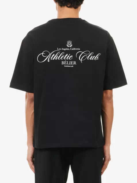 BELIER Athletic Club Crewneck Cotton-Jersey T-Shirt