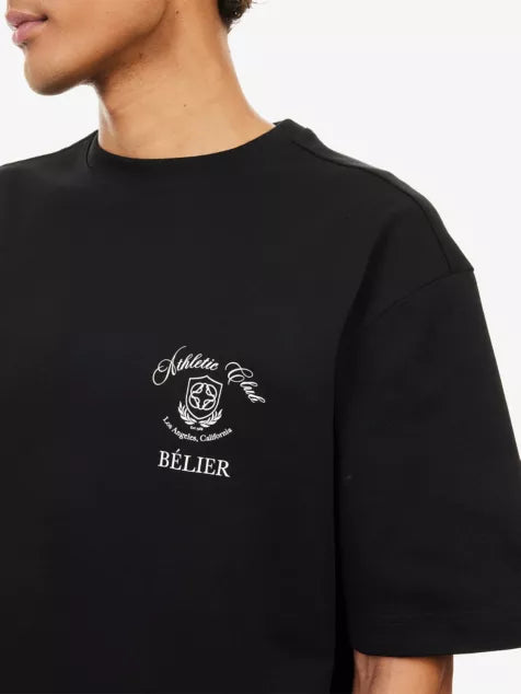 BELIER Athletic Club Crewneck Cotton-Jersey T-Shirt
