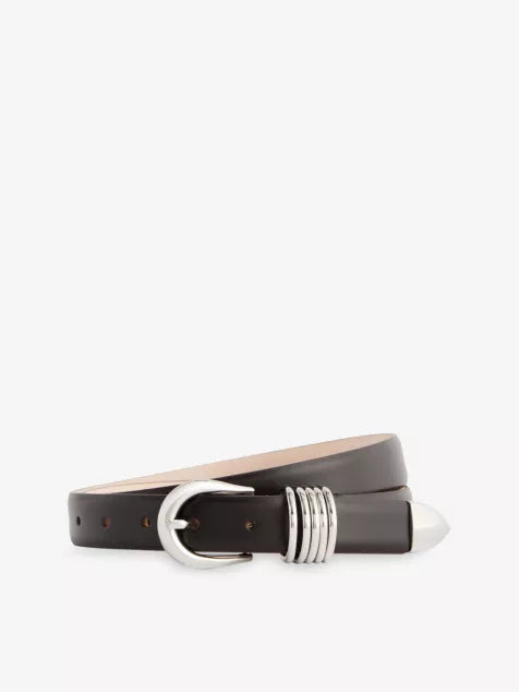 Hollyhock Leather Belt