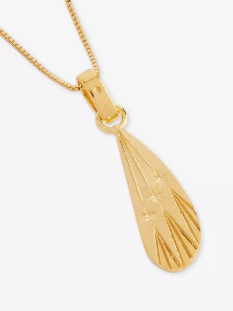 Dreamcatcher Wing Gold-Plated Sterling-Silver Necklace