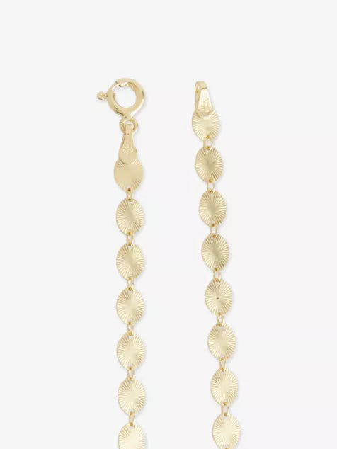 RACHEL JACKSON Oval Sunburst Gold-Plated Sterling-Silver Necklace