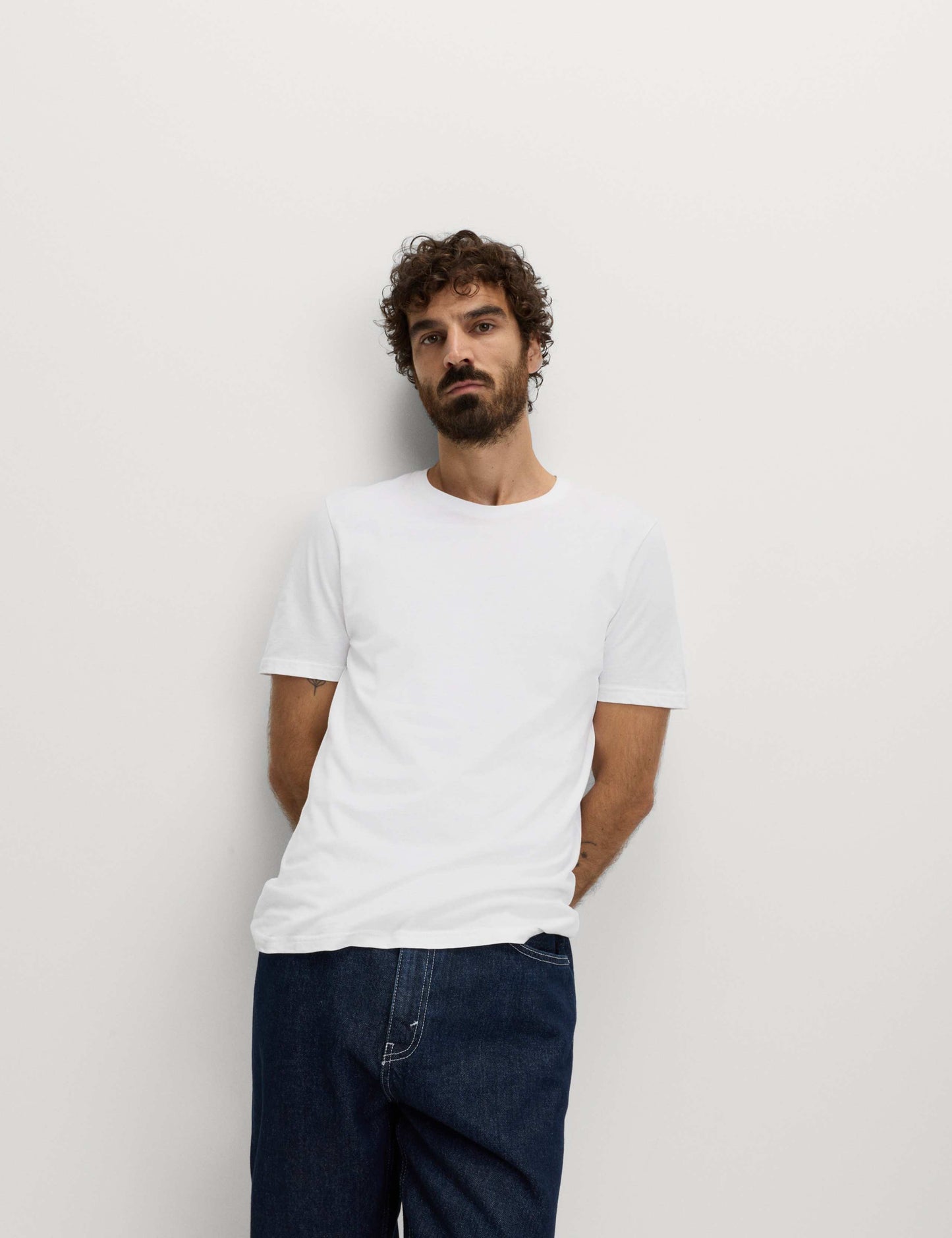 Regular Fit Pure Cotton Crew Neck T-Shirt
