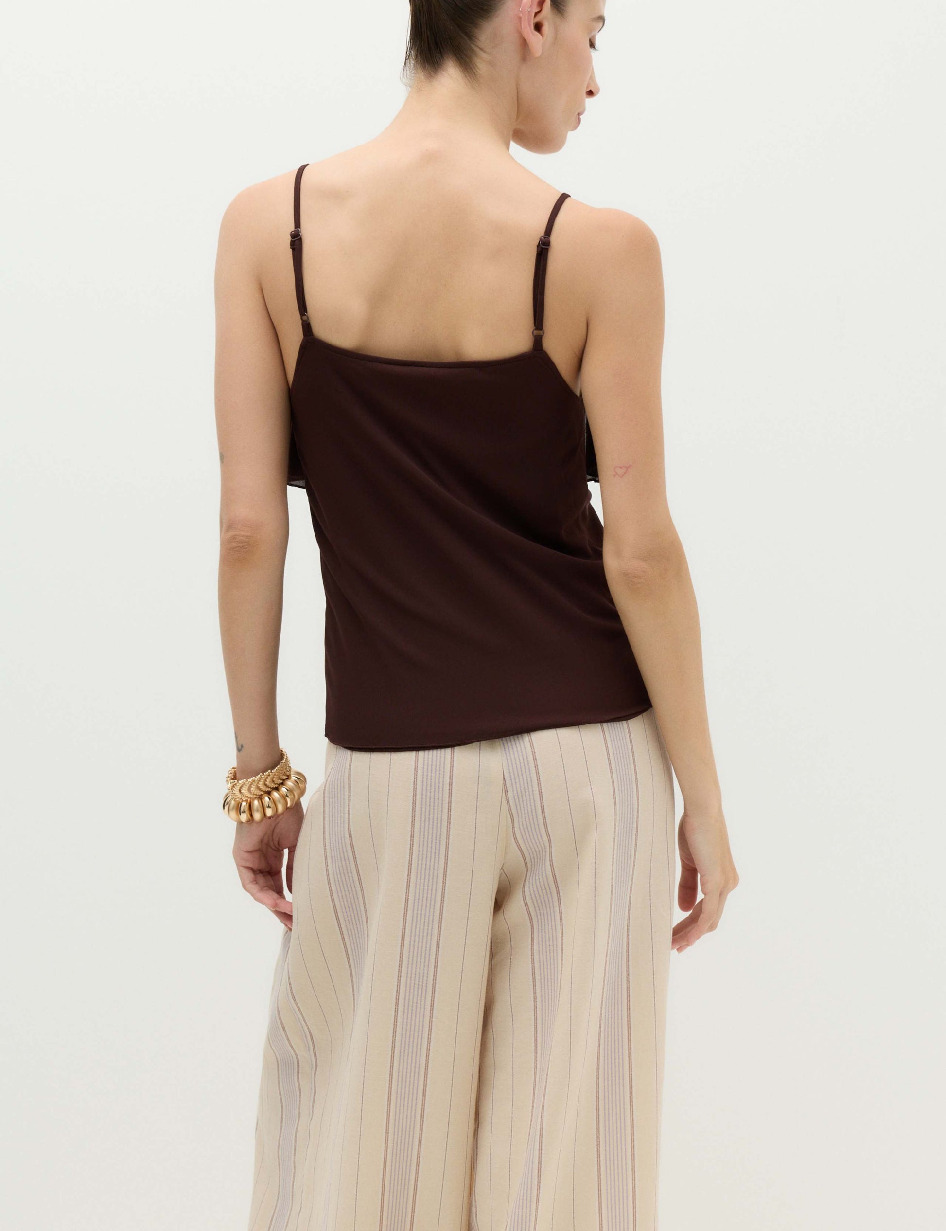 Ruffle Floaty Cami Top
