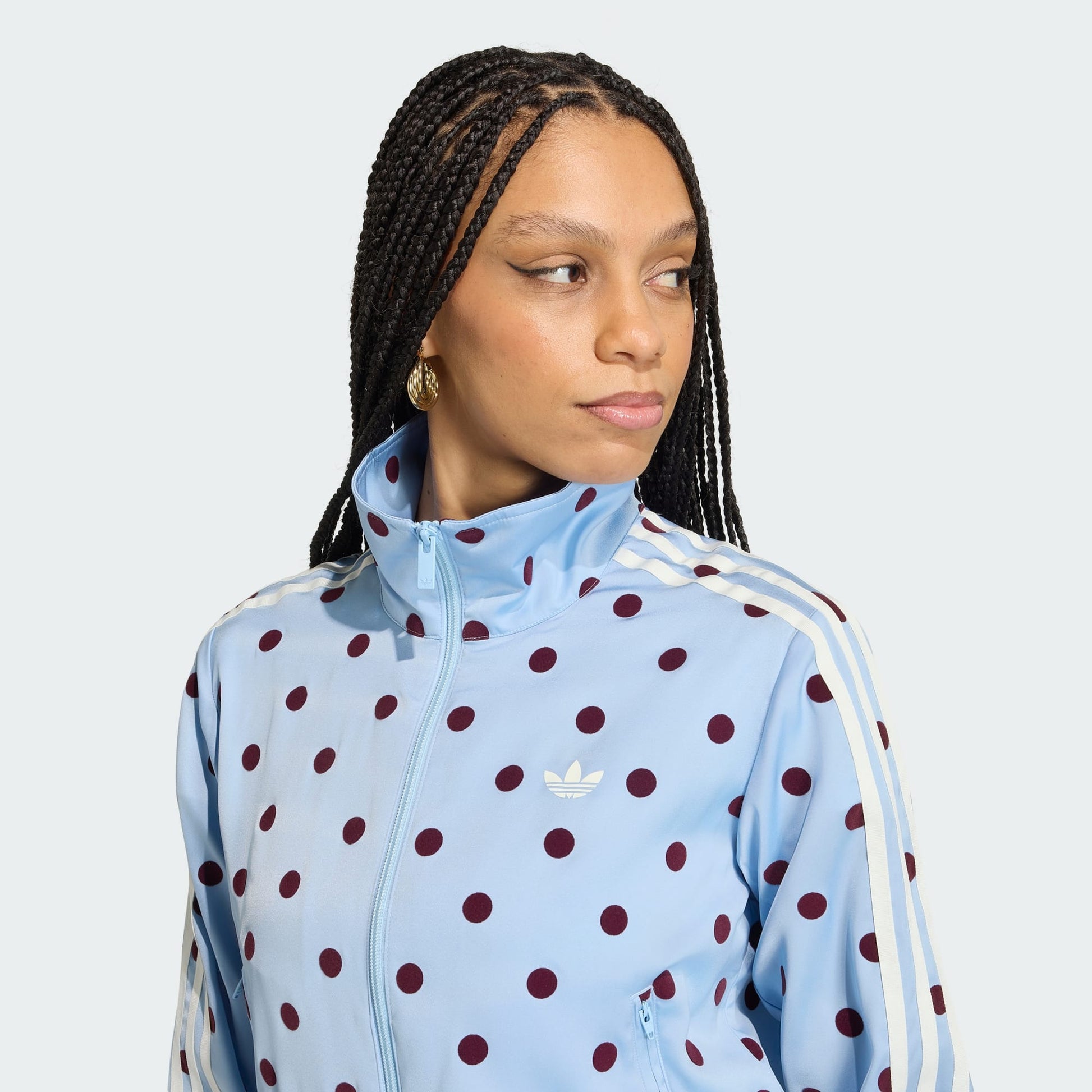SATIN POLKA DOTS TT Track Top