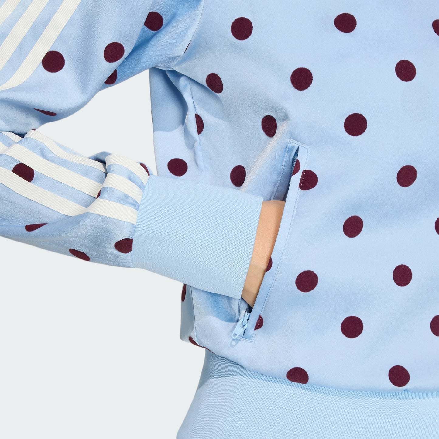 SATIN POLKA DOTS TT Track Top