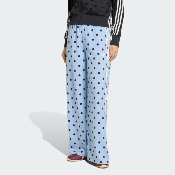 SATIN POLKA DOTS WIDE LEG PANT