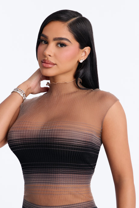 Breaking The Rules Sleeveless Ribbed Mini Dress