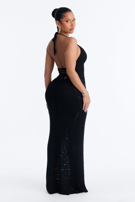 Vacay Mood Crochet Maxi Dress