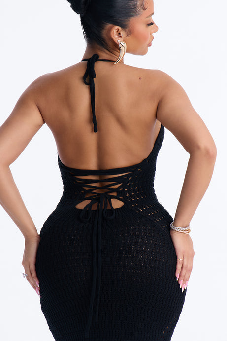 Vacay Mood Crochet Maxi Dress