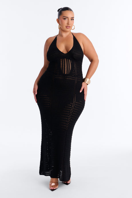 Vacay Mood Crochet Maxi Dress