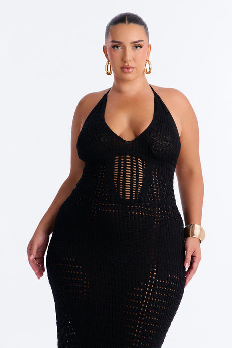 Vacay Mood Crochet Maxi Dress