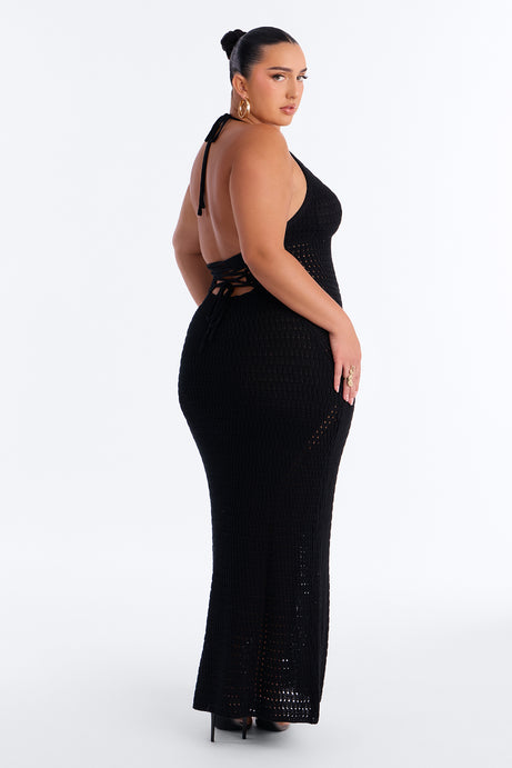Vacay Mood Crochet Maxi Dress