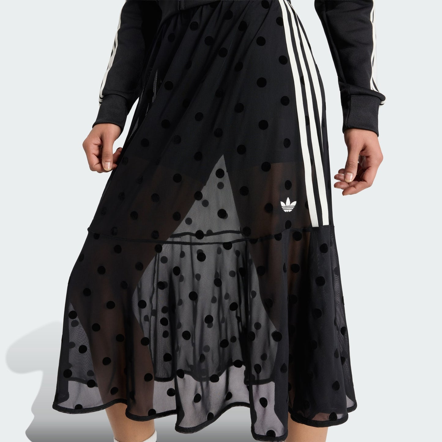 SHEER POLKA DOTS SKIRT
