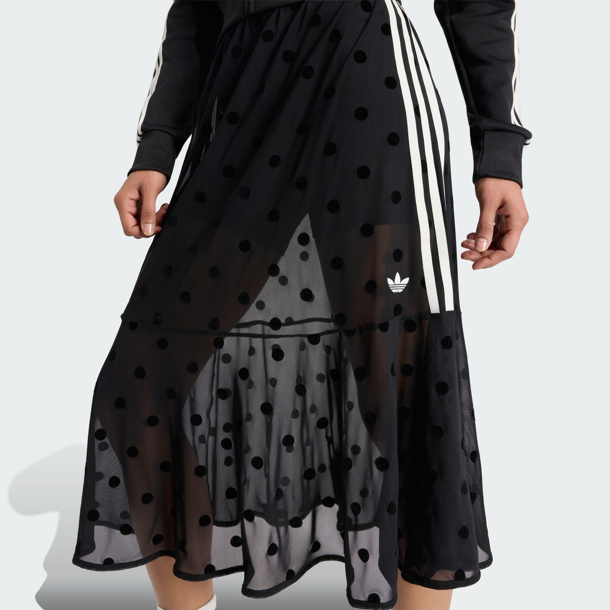 SHEER POLKA DOTS SKIRT
