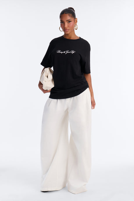 Living The Good Life Oversized Tee