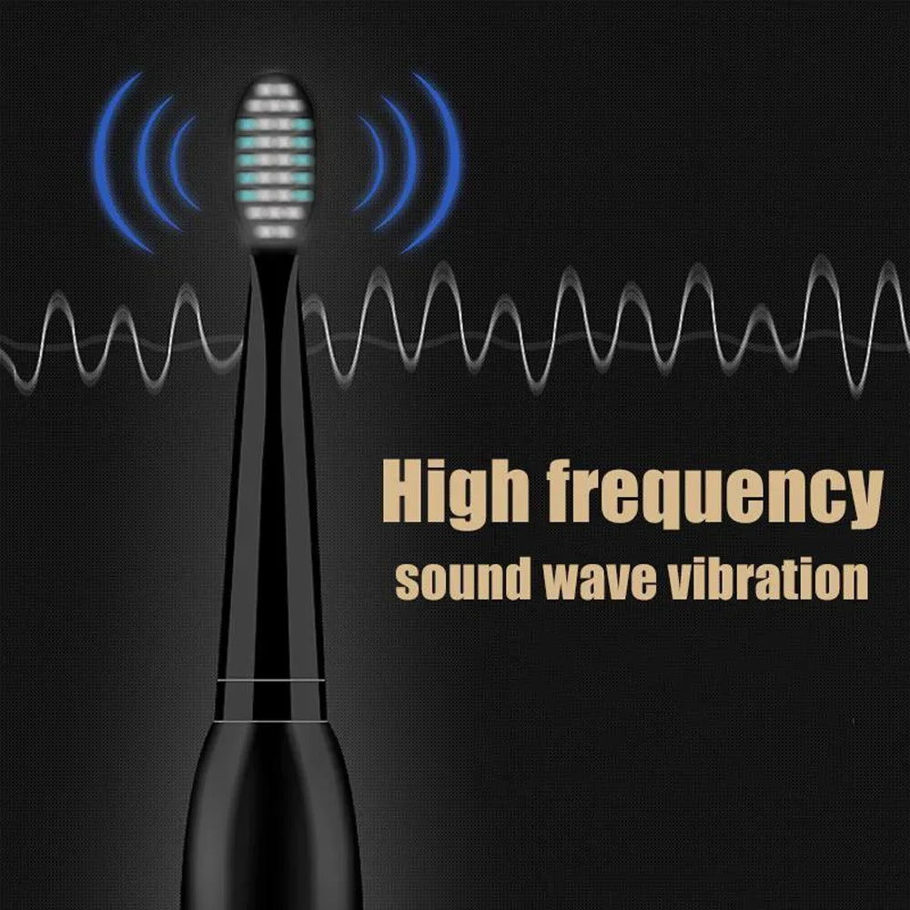 Powerful Ultrasonic Sonic Electric Toothbrush USB Charge Rechargeable Brush - Interactive Group