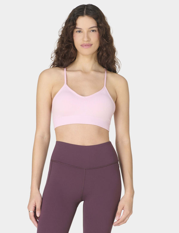 Soft Ribbed Sports Bra