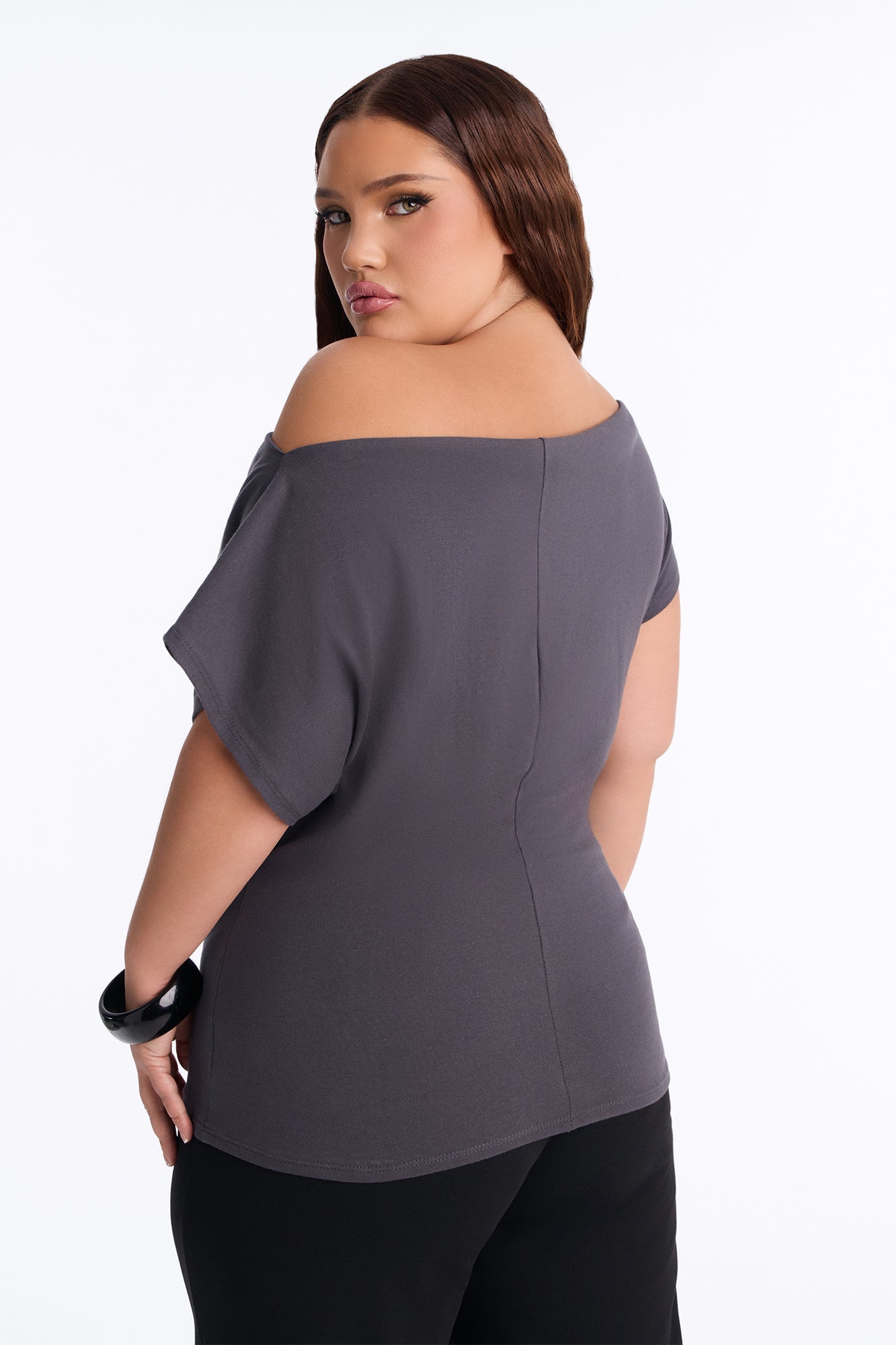 Angel Girl Off Shoulder Fitted Tee