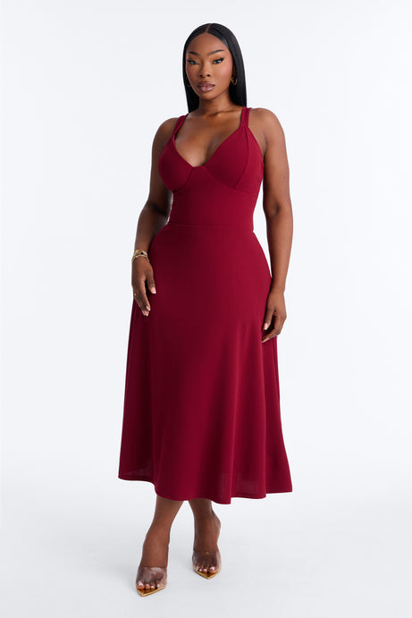 Charolette Tank Strap Midi Dress