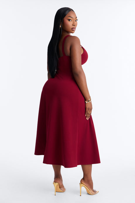 Charolette Tank Strap Midi Dress