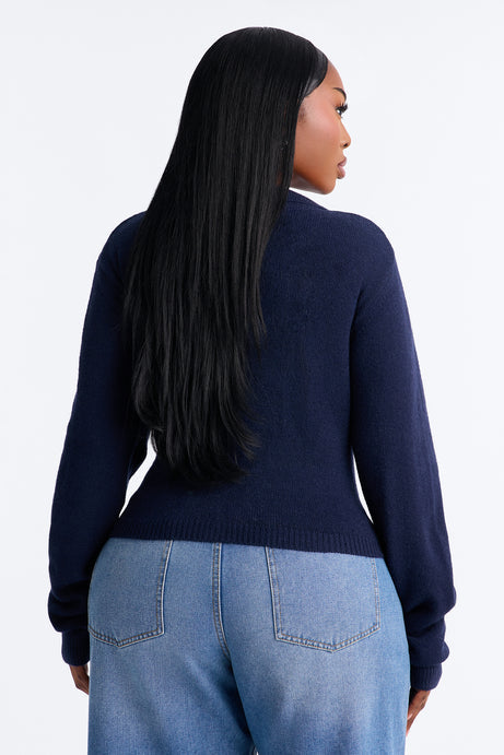 Slowing Down Collar Cropped Cardigan