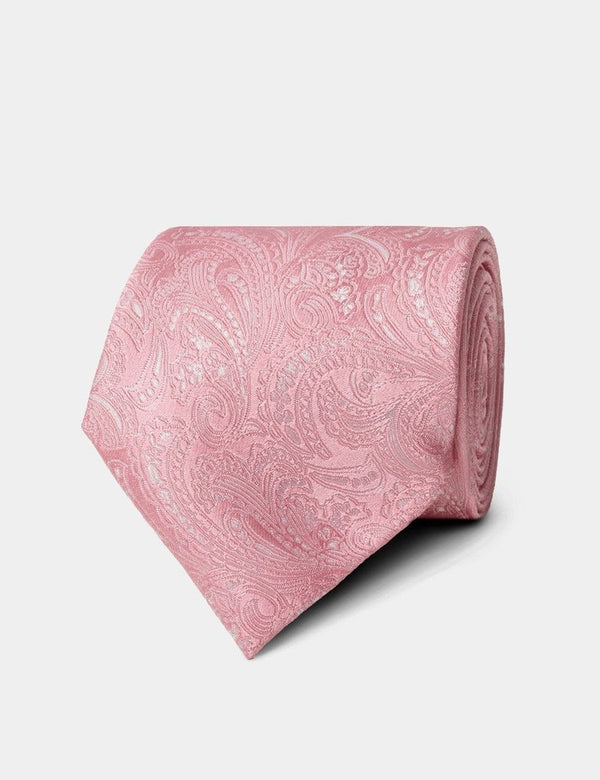 Pink Paisley Tie