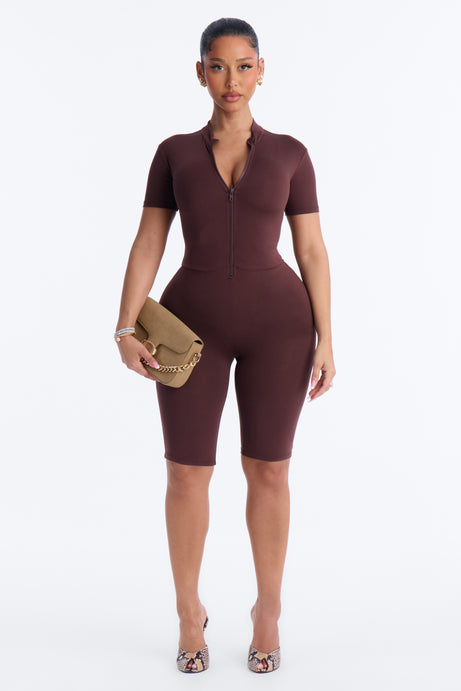 Baby Got Back Romper - Chocolate