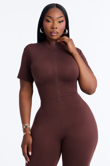 Baby Got Back Romper - Chocolate