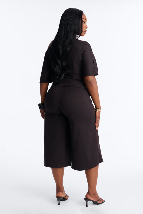 Amelie Tie Front Gaucho Pant Set