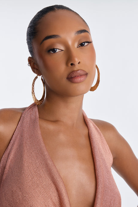 Keep It Simple Hoop Earrings - Gold