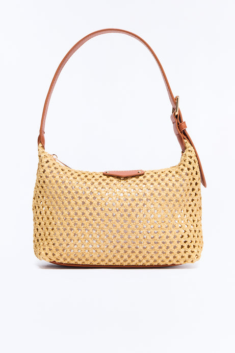 On A Warm Day Straw Shoulder Handbag