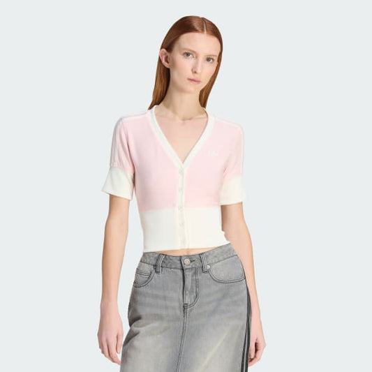 V-NECK SHIRT WITH BUTTONS