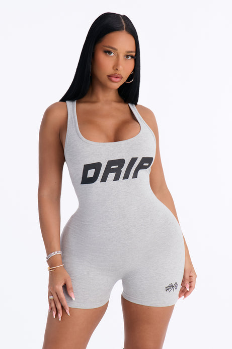Drip On Sleeveless Romper