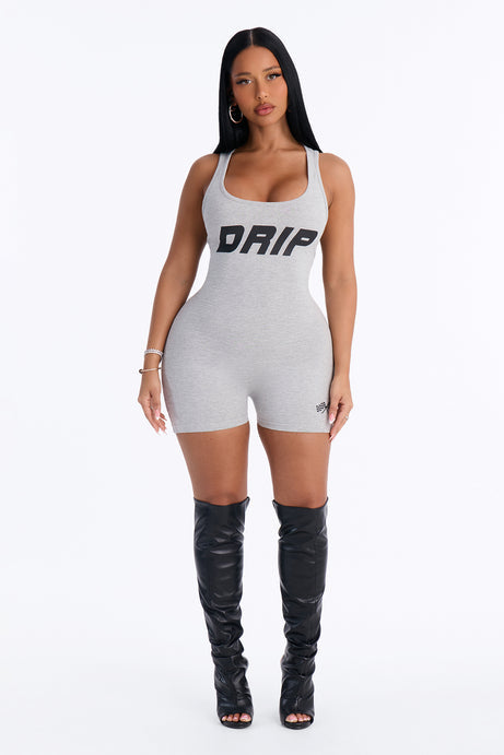 Drip On Sleeveless Romper