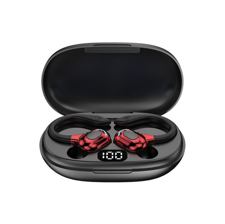 NNEDSZ Wireless Bluetooth Earphones With Charging Case - F8 - Red Double Ear - Interactive Group